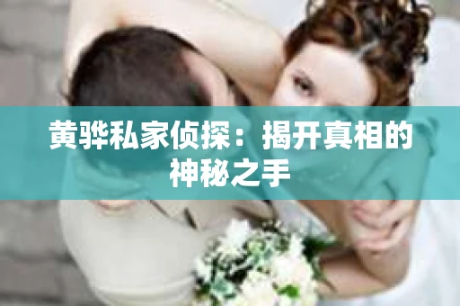 黄骅私家侦探：揭开真相的神秘之手