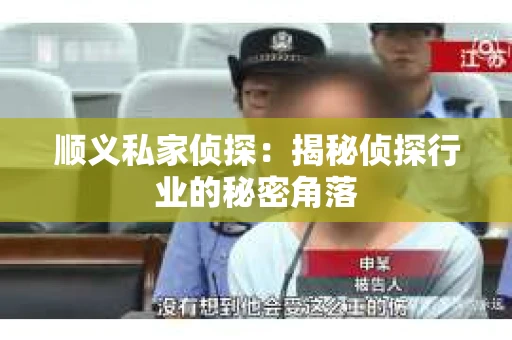 顺义私家侦探：揭秘侦探行业的秘密角落