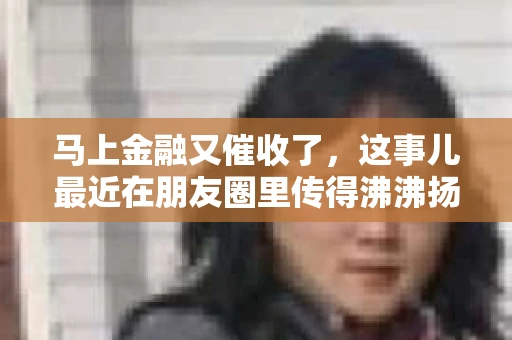 马上金融又催收了，这事儿最近在朋友圈里传得沸沸扬扬。说实话，我也有点好奇，这马上金融到底是怎么回事？催收又是怎么一回事？今天，我就来跟大家聊聊这个话题。