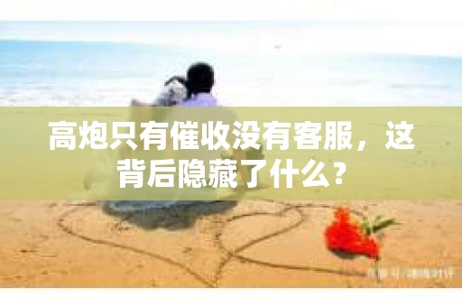 高炮只有催收没有客服，这背后隐藏了什么？