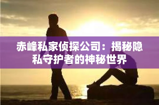 赤峰私家侦探公司：揭秘隐私守护者的神秘世界