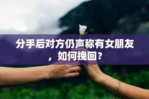 分手后对方仍声称有女朋友，如何挽回？