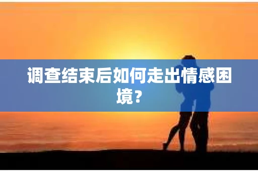 调查结束后如何走出情感困境? 调查结束后如何走出情感困境?