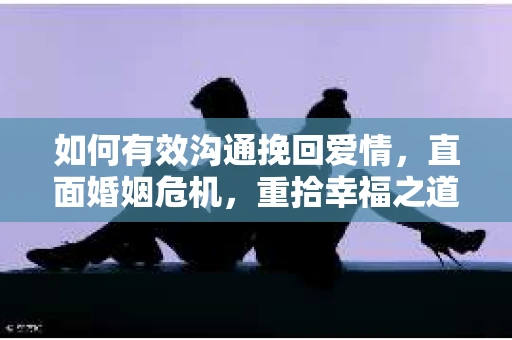 如何有效沟通挽回爱情，直面婚姻危机，重拾幸福之道