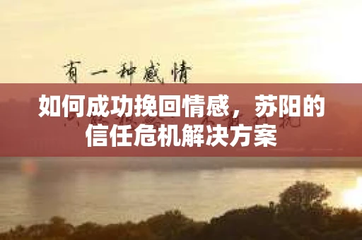 如何成功挽回情感，苏阳的信任危机解决方案