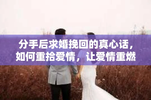 分手后求婚挽回的真心话，如何重拾爱情，让爱情重燃？