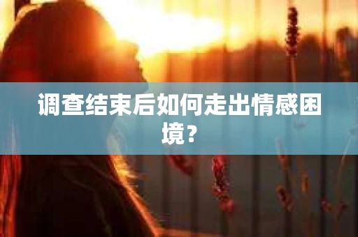 调查结束后如何走出情感困境？