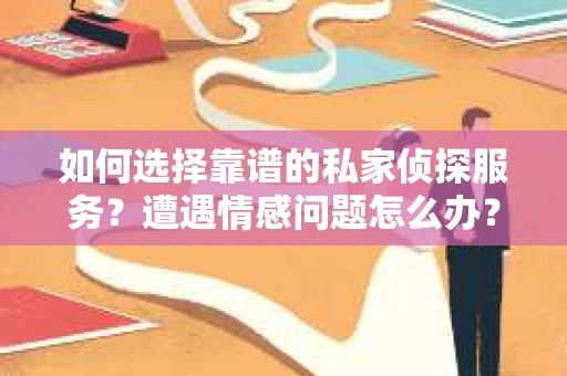 如何选择靠谱的私家侦探服务？遭遇情感问题怎么办？