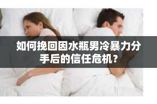 如何挽回因水瓶男冷暴力分手后的信任危机？